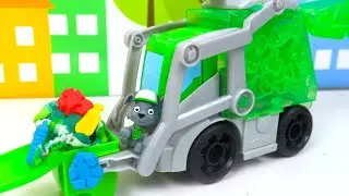 P&acirc;te &agrave; modeler Play-doh Camion Poubelle avec Rocky Pat' Patrouille