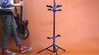 GALUX GS-212 Ground Guitar Stand with Lock Height Adjustable 125cm/49in 20kg Payload
