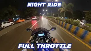 Yamaha R15  Night Ride || Full Throttle   // Vlog -004 