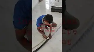 AC installation copper pipe finishing
