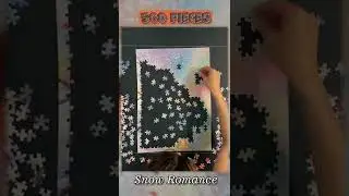 Puzzle Time Lapse | 500 Pieces Only For 30 Seconds | Snow Romance Black Seas