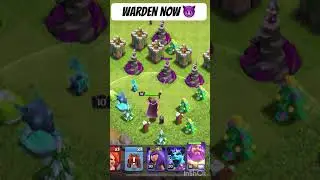 When Grand Warden gets really angry😱🥶#clashofclans #shorts #coc