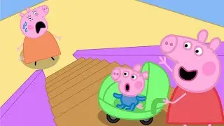 Stop, don't come down here, it's dangerous | Peppa Pig Funny Animation