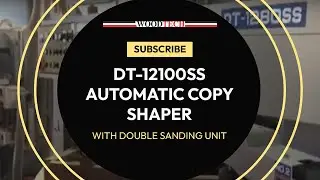 WOODTECH - MODEL DT-12100SS - AUTOMATIC COPY SHAPER WITH DOUBLE SANDING UNIT #woodworking #factory