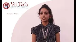Student talk about Active learning Software Defined Network methodology at Vel Tech