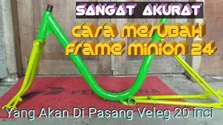 CARA MERUBAH FRAME MINION 24 KE 20‼️YANG MAU DIPASANG VELEG 20