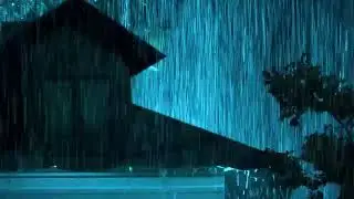Relieve & Goodbye Stress with Heavy Rain and Thunder on a Tin Roof at Night, White Noise Help Relax