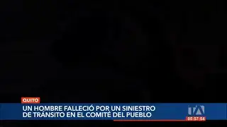 Accidente de tránsito en el norte de Quito deja un fallecido