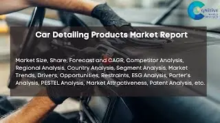Car Detailing Products Market Report 2024| Forecast, Market Size & Growth