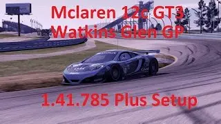 Project Cars Watkins Glen McLaren 12c GT3 1.41.785 Plus Full Setup