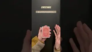 Happy Holidays! 🎄Christmas Card Trick Performance #magic #tricks #tutorial