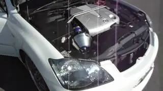 BLITZ ADVANCE POWER AIR CLEANERとチタンインテークパイプ