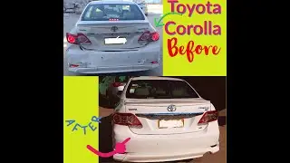 Toyota Corolla Vehicle Rear Accident Repairs - Restoration