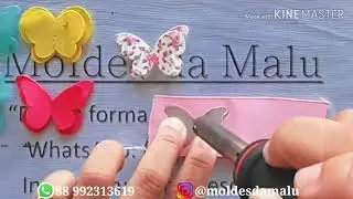 🦋🦋Moldes da Malu - Apliques Mini Borboleta🦋🦋