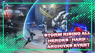 STORM RISING ALL HEROES | HARD | ARCHIVES EVENT | OVERWATCH 🎮🎮🎮