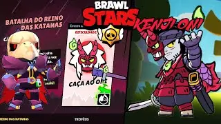 JOGUEI com a SKIN NOVA do KENJI ONI - NOVO MODO DE JOGO CAÇA AO ONI - BRAWL STARS