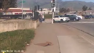 Weekend sunshine and cold weather in California, USA