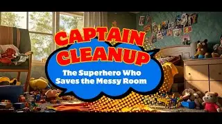 🦸&zwj;♂️✨ Captain Cleanup: The Superhero Who Saves the Messy Room! 🧹🧼