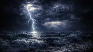 Ocean Rainstorm Sounds with Non-Stop Thunder for Sleeping | Sleep Sounds Are All I Need Tonight