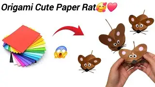How to Make a Paper Rat | Easy Paper Mouse Craft for Beginners|DIY Paper Craft for school project 
