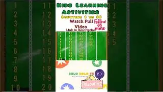 Counting 1 to 50 Kids Learning Activities