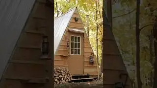 Они построили крошечную А-образную хижину всего за 7 дней! #шорты