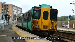 FINAL DAY IN SERVICE | Journey On A Southern Class 455 | 455811 | South Croydon - Coulsdon Town