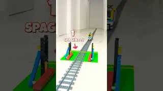 can Spaghetti stop a Lego Train? #lego #experiment