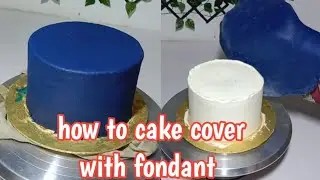 gym cake tutorial | how to cover cake with fondant