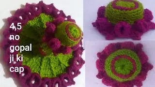 Wow,4,5 no laddu gopal trending dijain cap, how to make Laddu Gopal. Cap 