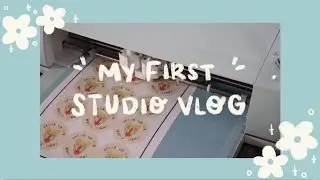 ✨my first studio vlog✨ - desk set up, packing orders & blm fundraiser