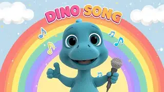 Dino Song 🦖 | Cute Dinosaur Poem for Kids | Fun Learning Rhymes