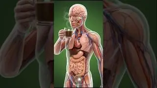 3D Anatomy When He Drinks Morning COFFEE #3Danatomy #Coffee #anatomy