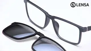 Unboxing rame ochelari de vedere barbati Polarizen CLIP-ON 2148 C4 &ndash; LENSA.RO