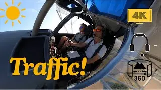 Busy microlight flight homebound from Popham | Full flight with cockpit audio | 4K 360 GoPro Max