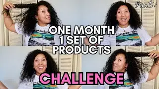 ONE MONTH, *ONLY* ONE SET OF PRODUCTS CHALLENGE - PART 1 | Ashkins Curls