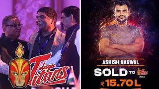 PKL 12 AUCTION: Ashish Narwal Returns! Telugu Titans | Abhi Family