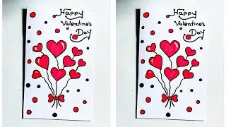 DIY cute 😍 Valentines Day card making idea 2026 / Easy & beautiful white paper love greeting card