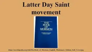 Latter Day Saint movement