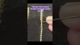 2type stoan Chain Stitch Aariwork#aariwork#freeaariclass#beginnersstitch#aariworkclasses#videoshort