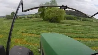 1. Schnitt 2018 mit John Deere & Kuhn in Luxemburg