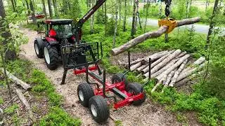 FTG K&auml;llefall FB70 trailer with FB63T crane