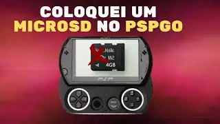 COLOQUEI um MicroSD de 128GB no PSP Go