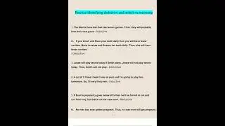 Deductive and Inductive Reasoning identifying Practice Questions and Answers 20222023 Verified Answe