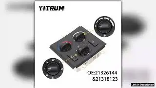 YITRUM Switch Panel Climate Heater Control Combined Switches AirConditioning 12V24V Truck FM FH