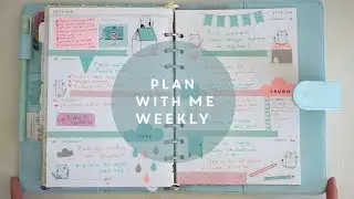 Plan with me weekly - macaron planner || Come decorare l'agenda settimanale || gattini kikkik