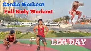 Beginner Leg Day | Cardio Exercise | Full Body Workout | Leg Workout No Equipment #mastermasaka