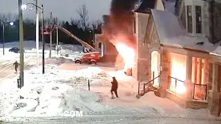 Two homes set on fire on King City, security video released