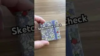 Sketchbook check! The tiny sketchbook is almost complete 👀 #sketchbooktour #tinypainting