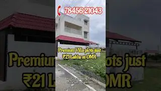 🏡💥Low Budget Ready to build Approved Plots in OMR, Chennai |#shortsfeed #omrplotforsale #siruseri |